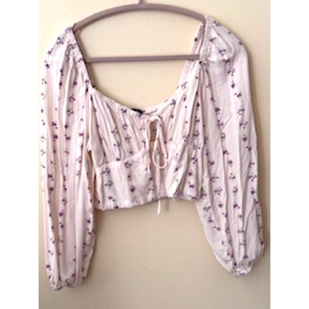 Wild Fable Floral Crop Top Size M